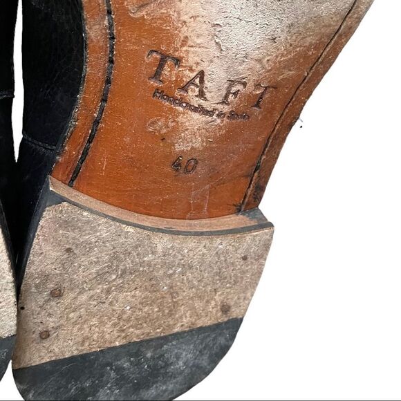 TAFT Men’s Black Leather Chelsea Pull-On Ankle Boots Handcrafted In Spain 40 main image 14